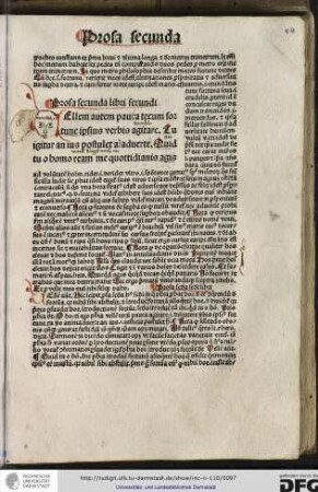 Prosa secunda libri secundi