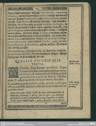 Quaestio Principalis Tertia