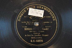 Rigoletto : caro nome : Romanza / (Verdi)