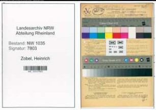 Entnazifizierung Heinrich Zobel , geb. 12.02.1896 (Foerdermaschinist)