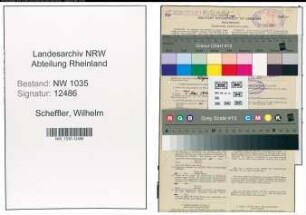 Entnazifizierung Wilhelm Scheffler , geb. 15.01.1895 (Koksmeister)