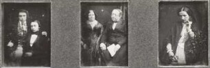 Bildnisse zweier Herren, eines Ehepaares und einer Dame : H. Krone, 1852