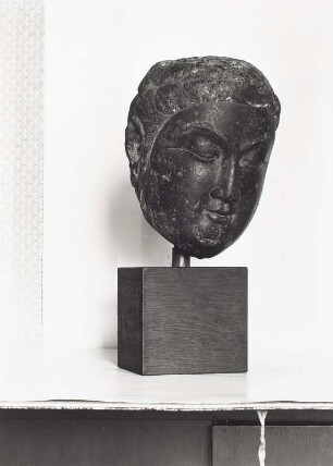 Kopf einer Buddha-Figur
