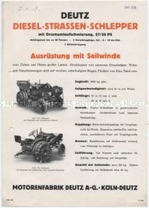 Deutz Diesel-Strassen-Schlepper