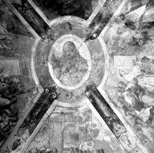 Szenen aus dem Leben des heiligen Laurentius — Segnender Christus
