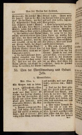 80-95, IX. Von der Menschwerdung und Geburt Jesu. - X. Von dem Lehramte und Wandel Jesu auf Erden.