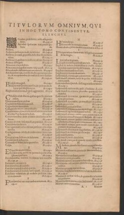 Titulorum Omnium ...