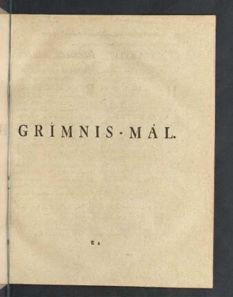 Grímnis-Mál.