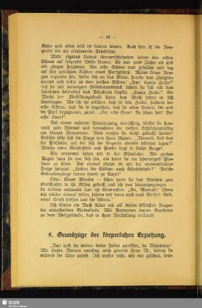 5. Grundzüge der körperlichen Erziehung