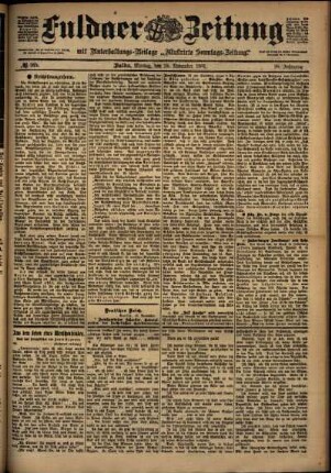 Ausgabe vom Montag, den 18. November 1901.