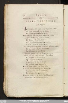 Fable Treizieme. Les Poissons.