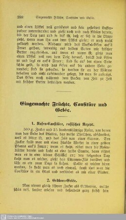 Eingemachte Früchte, Confitüre und Gelée
