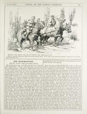 Sergeant. "'ere, Brown, what are you knockin' your 'orses about for?"