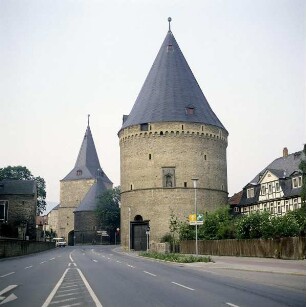 Goslar. Breites Tor und Rieslingsturm. Ansicht von Osten