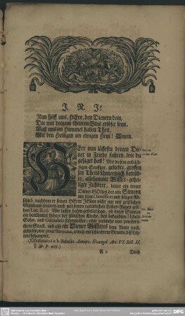 Leichenpredigt : [Introitus], [Textus], Eingang, Thema, Erklärung, Gebrauch