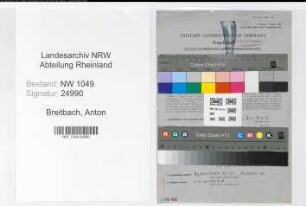 Entnazifizierung Anton Breitbach , geb. 08.07.1893 (Polizeibeamter)