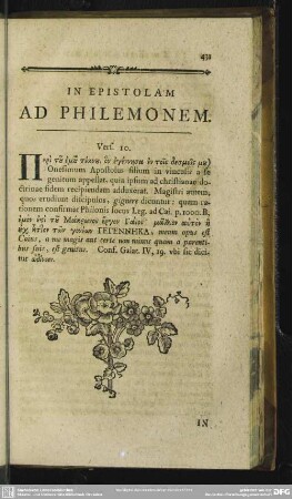In Epistolam Ad Philemonem
