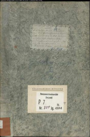 Zivilstandsregister der Munizipalität Lotte (Heiraten 1811, Februar bis Mai). (Gemeinde: Lotte, Kreis Tecklenburg)