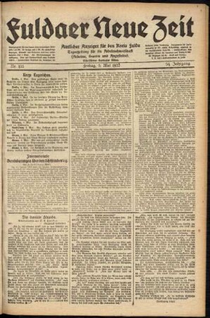 Ausgabe vom Freitag, den 05. Mai 1922.