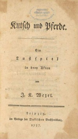 Kutsch und Pferde