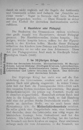 6. Hauslehrer oder Pädagogi.