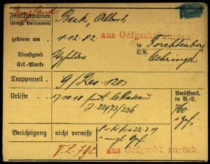 Beck, Albert - Ernst