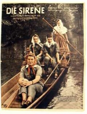 Wochenzeitschrift des Reichsluftschutzbundes "Die Sirene" u.a. mit "Prüfungsfragen für den Selbstschutz"