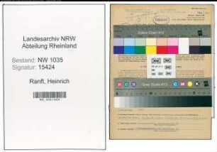 Entnazifizierung Heinrich Ranft , geb. 04.09.1918 (Steiger)