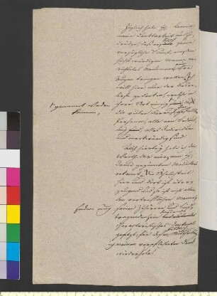 Brief von Goethe, Johann Wolfgang von an Leroux, Jean Marie