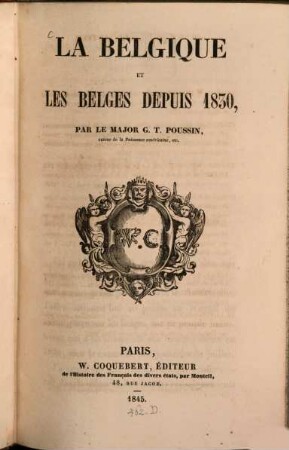 La Belgique et les Belges depuis 1830