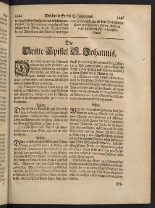1246-1250, Die Dritte Epistel S. Johannis