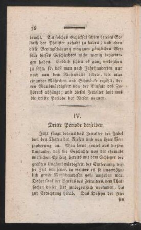 IV. Dritte Periode derselben
