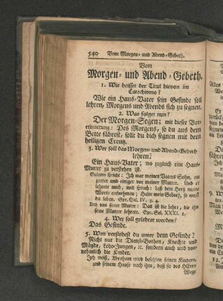 Vom Morgen- und Abend-Gebeth.