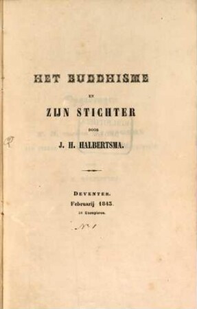 Het Buddhisme en zijn stichter