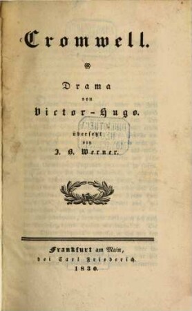 Cromwell : Drama