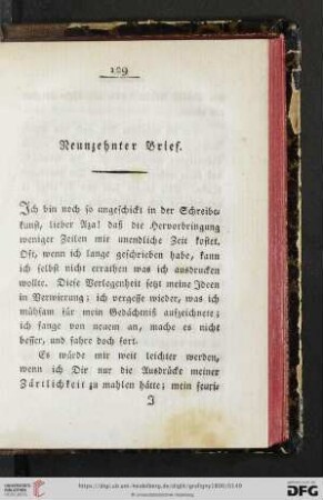 Neunzehnter Brief