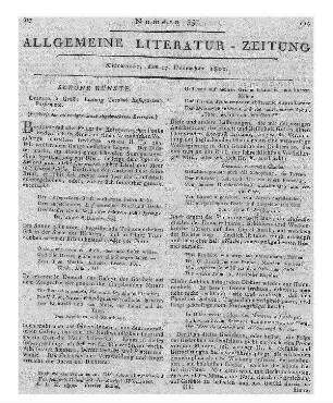 Kosegarten, L. G.: Poesien. Leipzig: Gräff 1798 (Beschluß der im vorigenStück abgebrochenen Recension)