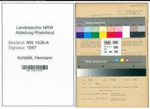 Entnazifizierung Hermann Achtelik , geb. 24.04.1886 (Vorarbeiter)