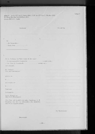 zu der GV vom 2. Januar 1964 i.d.F. der GV vom 1. Oktober 1973 Mitteilung über den Sterbefall gem. II 2