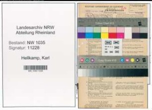 Entnazifizierung Karl Hellkamp , geb. 12.11.1895 (Ziegelmeister)