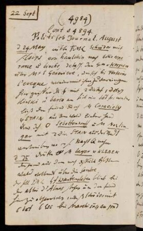 4984-5000, 22. Sept. 1794 Contin. v. 4894 Politisch. Journal August ...