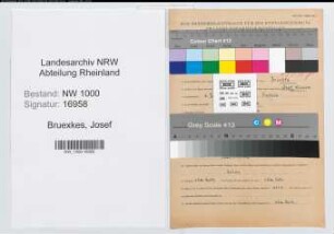 Entnazifizierung Josef Bruexkes, geb. 06.02.1915 (Zollbeamter)