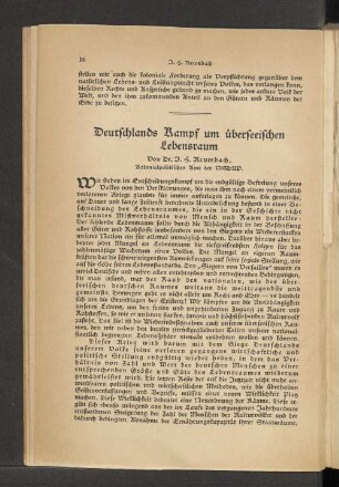 Deutschlands Kampf um überseeischen Lebensraum