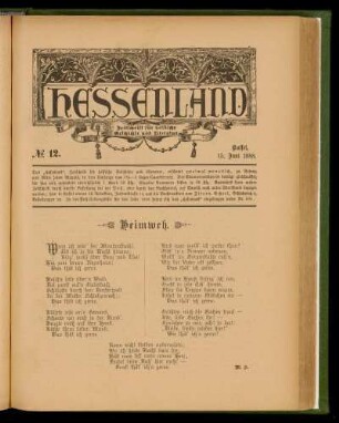 No. 12, 15. Juni 1888