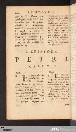 I. Epistola Petri.