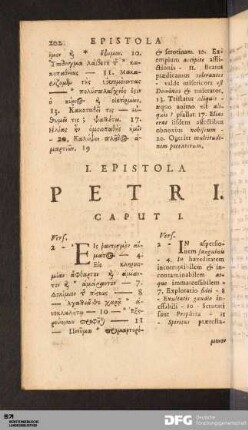 I. Epistola Petri.