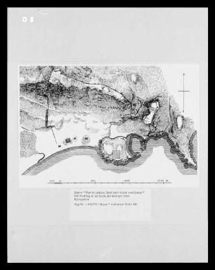 Plan der antiken Stadt Samos nach Armin von Gerkan