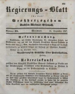 Nr. 35 : 31. Dezember 1847