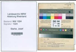 Entnazifizierung Josef Starke , geb. 24.01.1897 (Beisitzer)