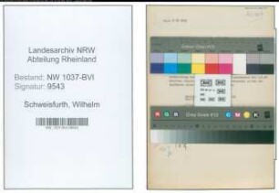 Entnazifizierung Wilhelm Schweisfurth , geb. 07.07.1893 ()